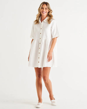 Miley Lyocell White Dress