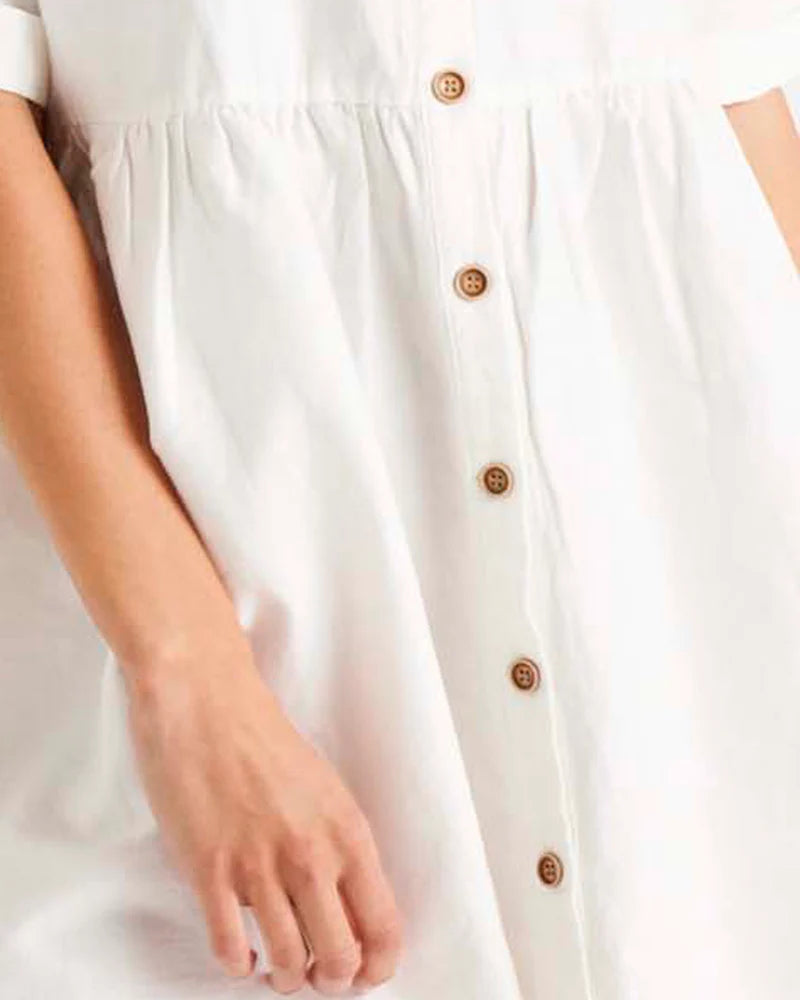 Miley Lyocell White Dress
