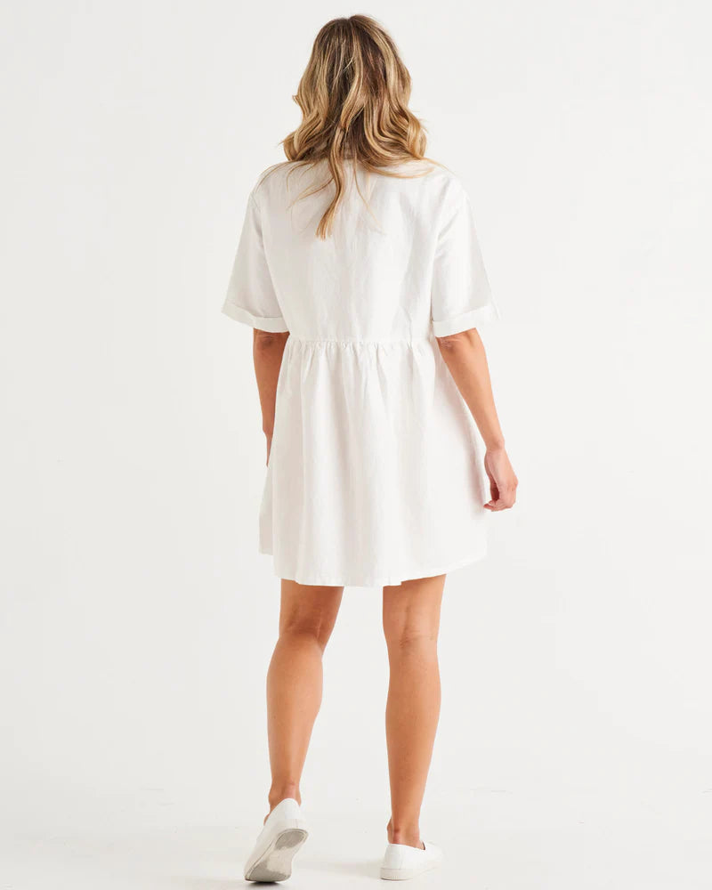 Miley Lyocell White Dress
