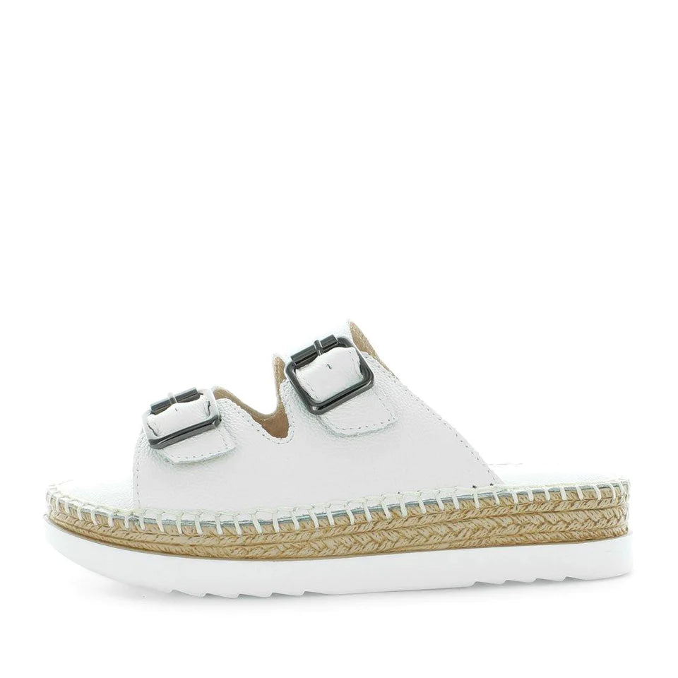 Cassia White Leather Shoe