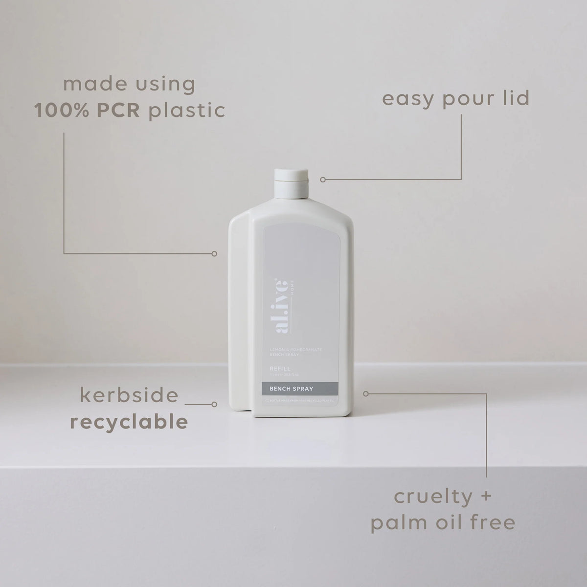 Alive Lemon & Pomegrate Bench spray Refill