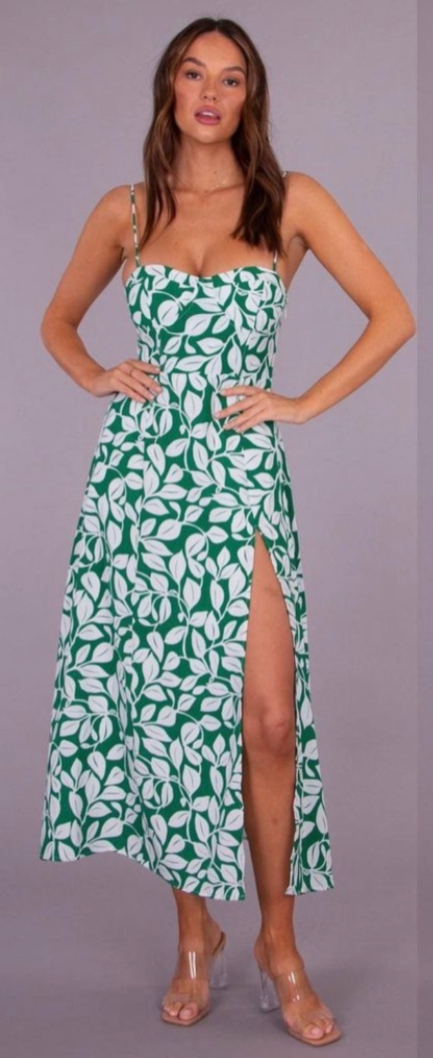 The  Vine Jade Midi Dress