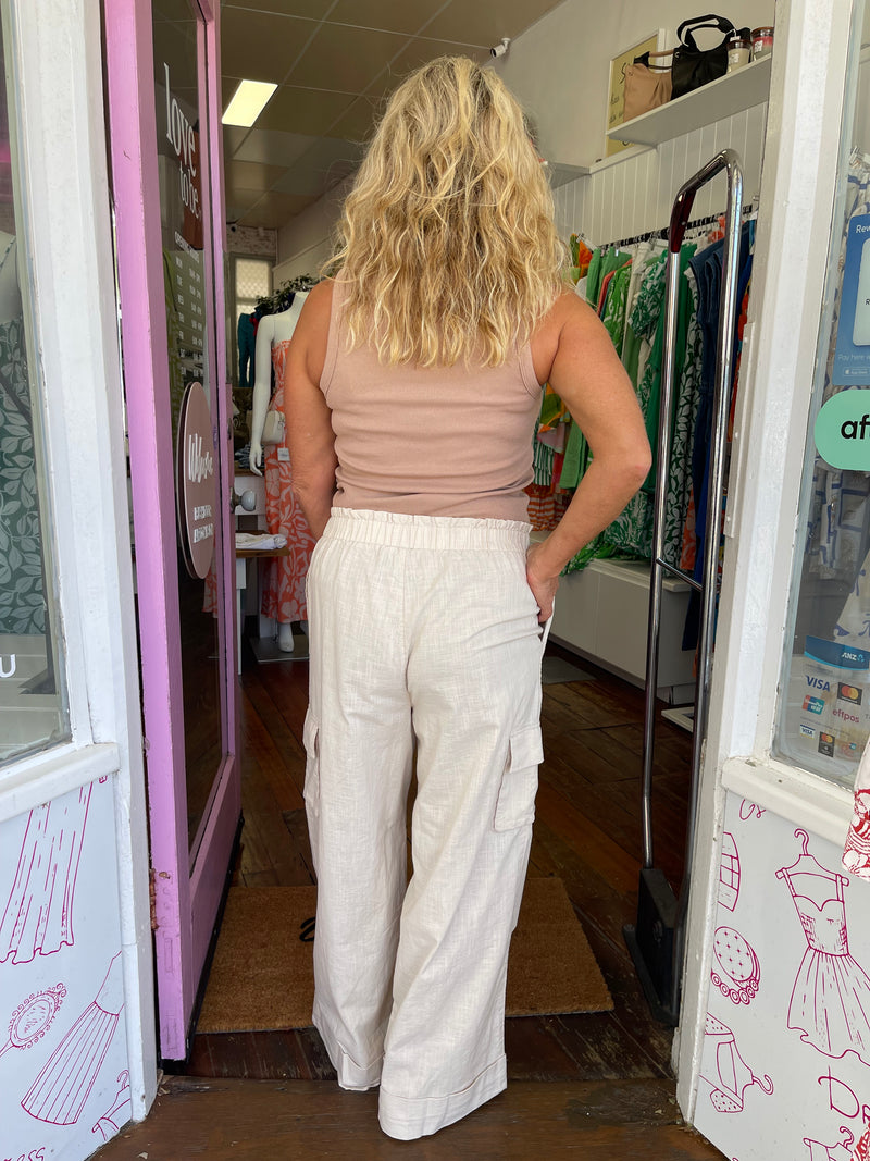 Linen Natural Pant