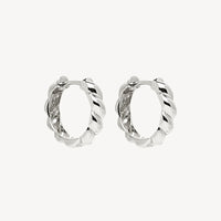 Zippy Twist Silver Earring