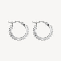 Chia Hoop Silver Earrings