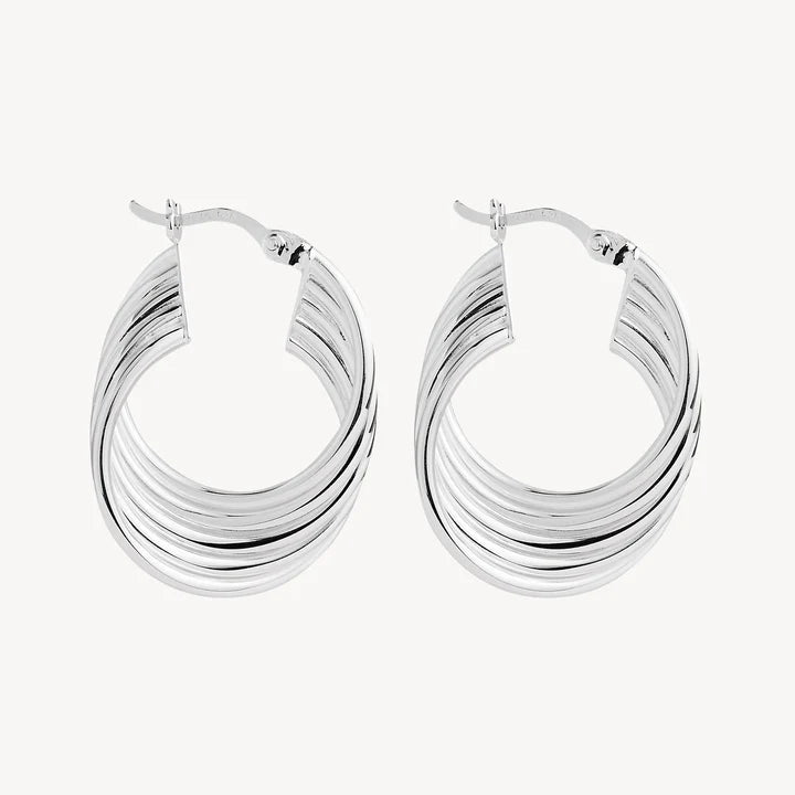 Revival Silver Hoop Earrings