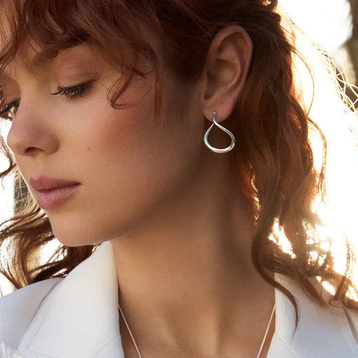 Wave Hoop Earring