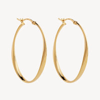 Cinta Large Gold Hoops