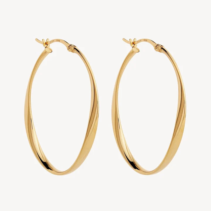 Cinta Large Gold Hoops