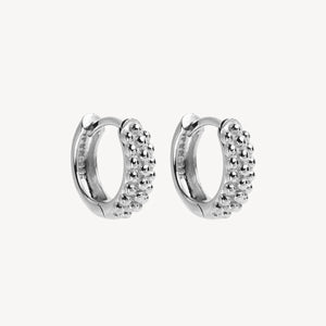 Chia Silver Huggie earrings