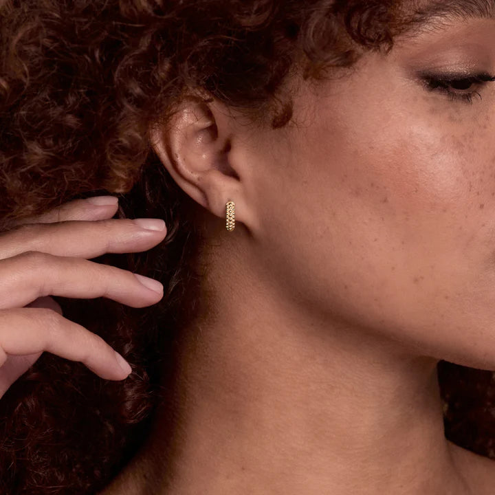 Chia Gold Huggie Earrings