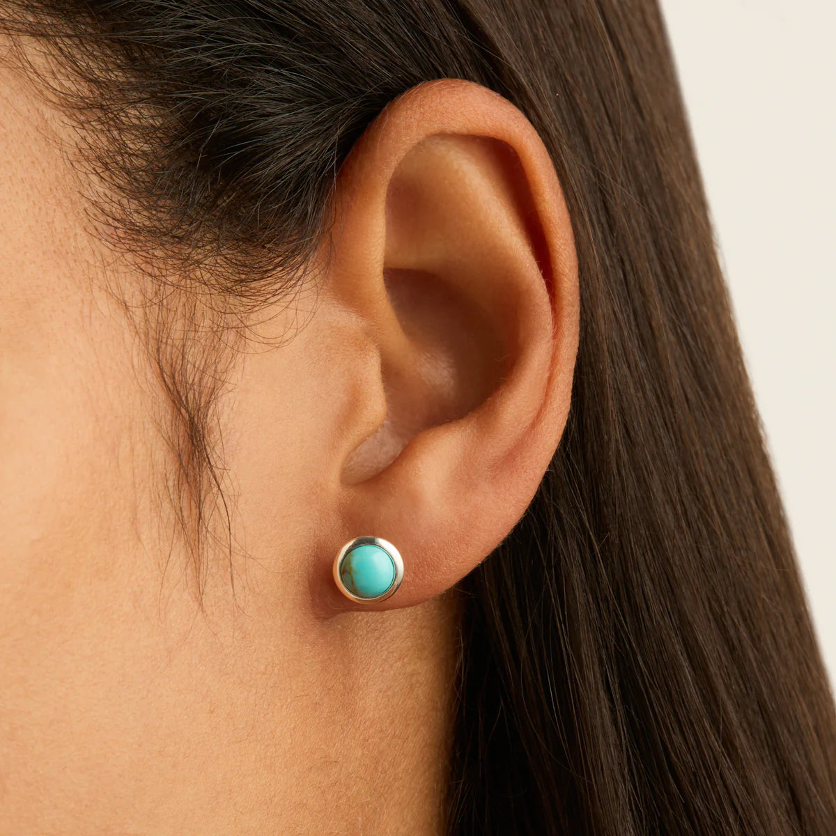 Husk Turquoise Stud