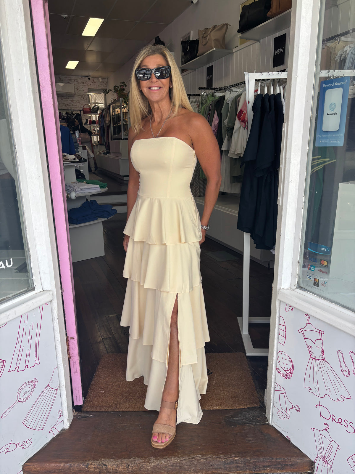Butter Strapless Maxi