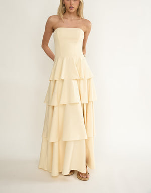 Butter Strapless Maxi