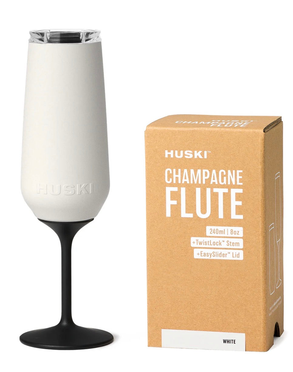Huski Champagne Flute White