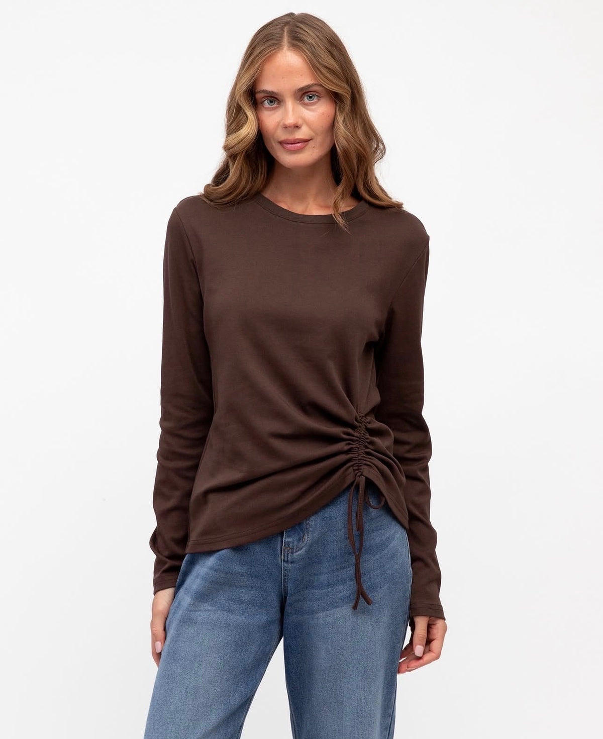 Label Of Love Lara Top Brown