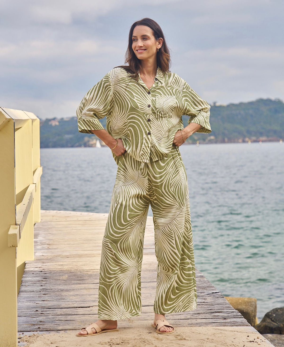 Zenith Pistachio Print Shirt
