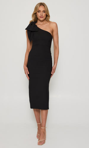 Annabelle Black Bow Dress