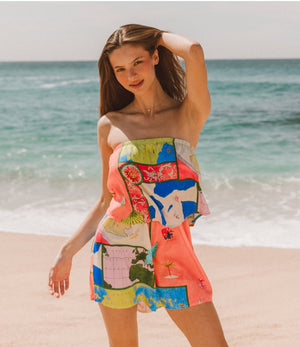 Atlantic Strapless Playsuit