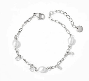 Silver & Pearl bracelet