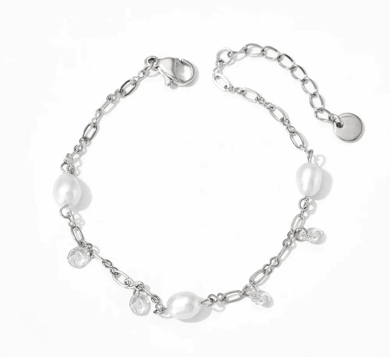 Silver & Pearl bracelet