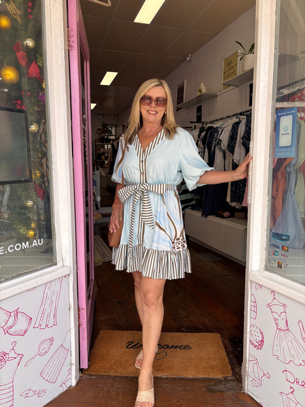 Ocean Breeze Mini Dress