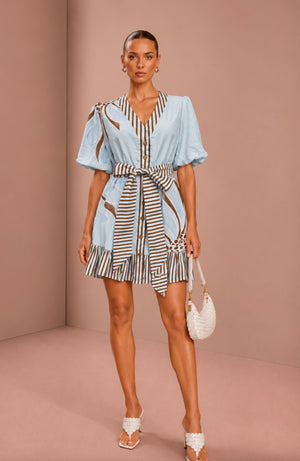 Ocean Breeze Mini Dress