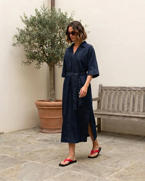 Label Of Love Denim Midi Tunic Dress