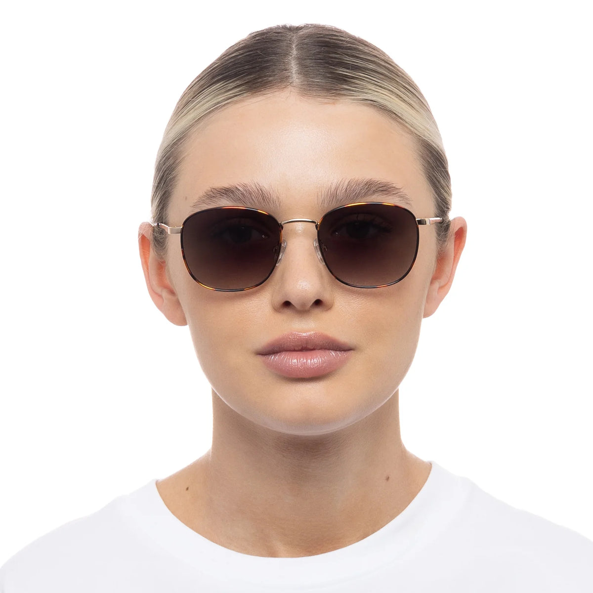 le Specs Neptune Deux Bright Gold Tort