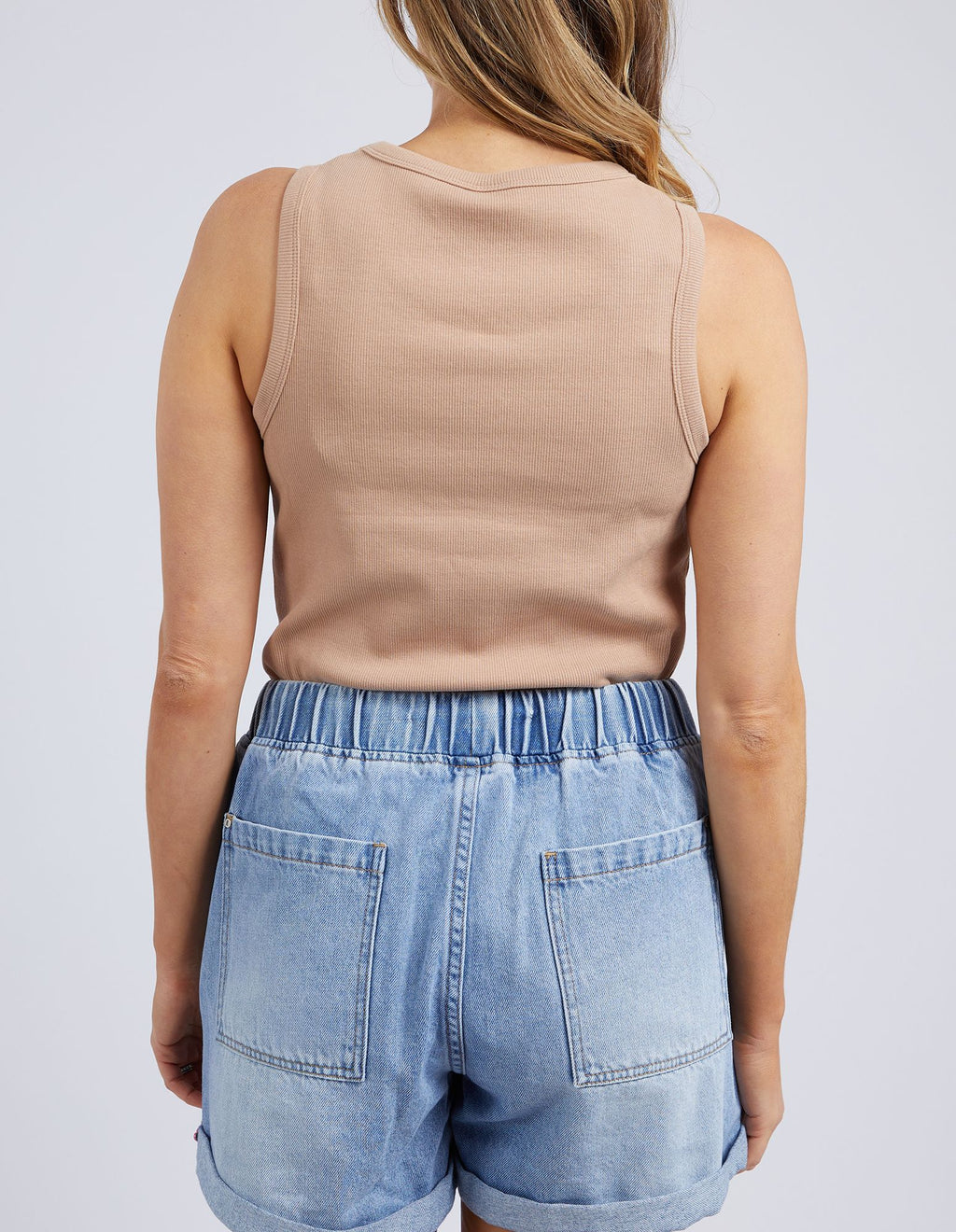 Mocha Rib Crew Tank