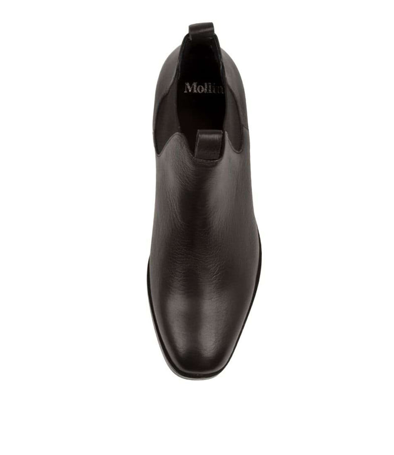 Wander Black Leather Boot