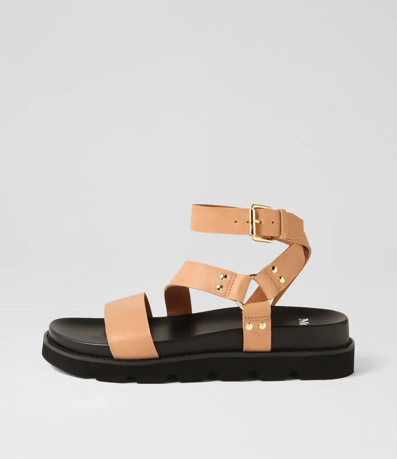 Mollini Caplan Taupe Leather Sandal