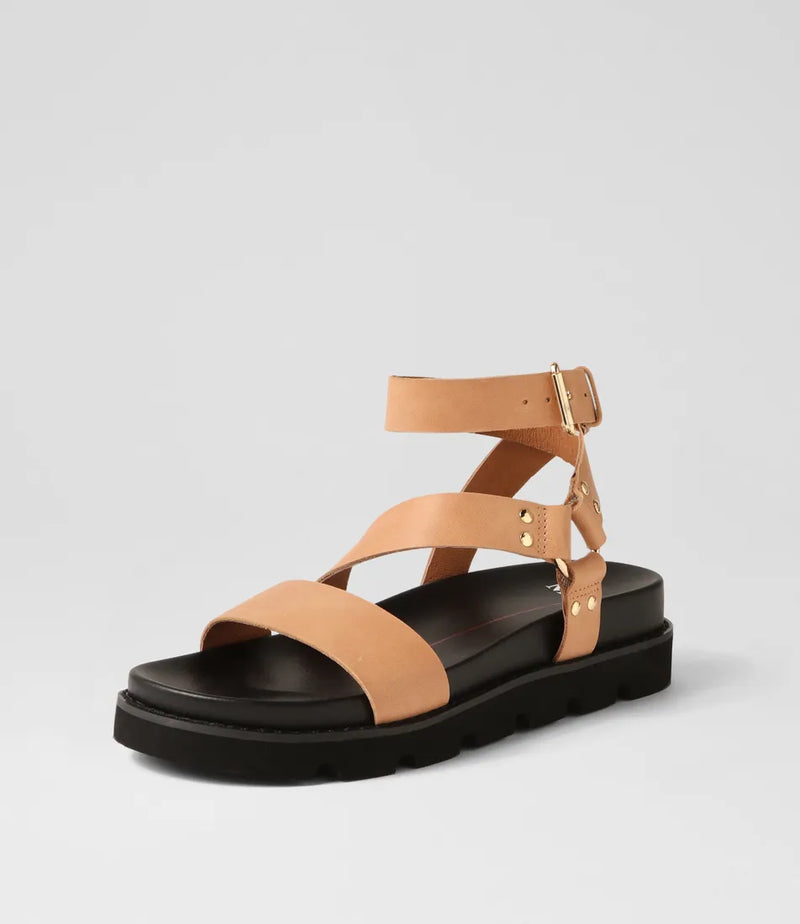Mollini Caplan Taupe Leather Sandal
