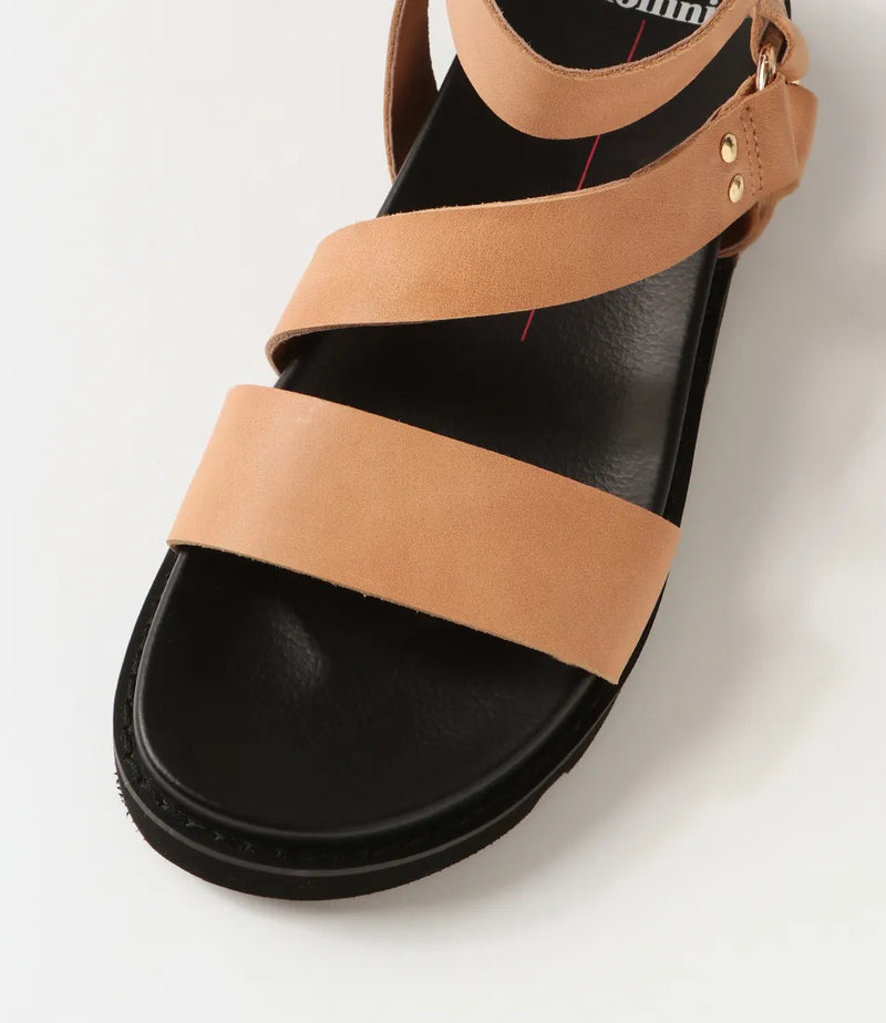Mollini Caplan Taupe Leather Sandal