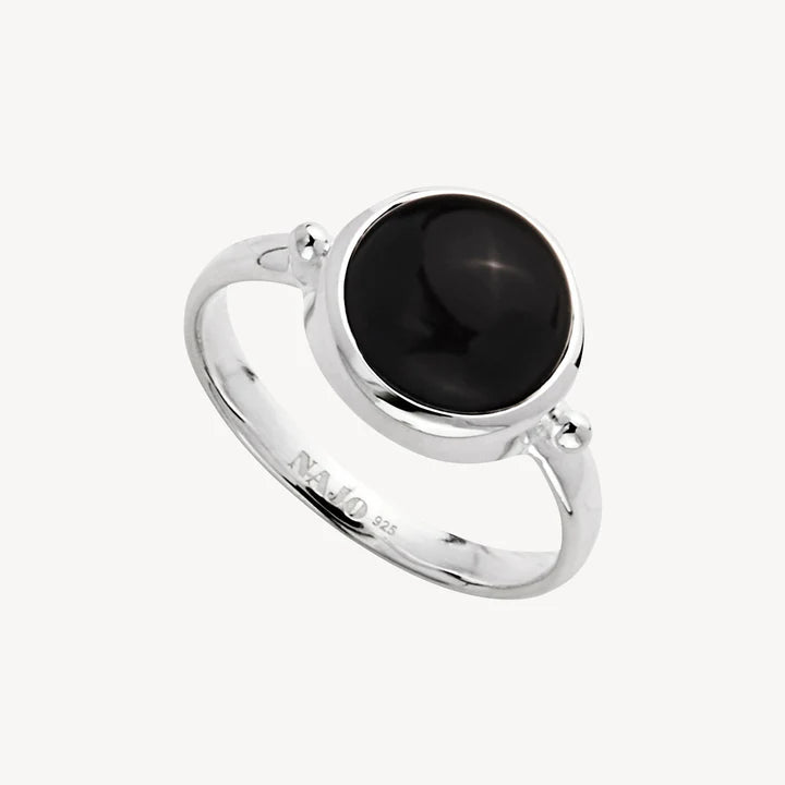 Garland Silver Black Onyx Ring