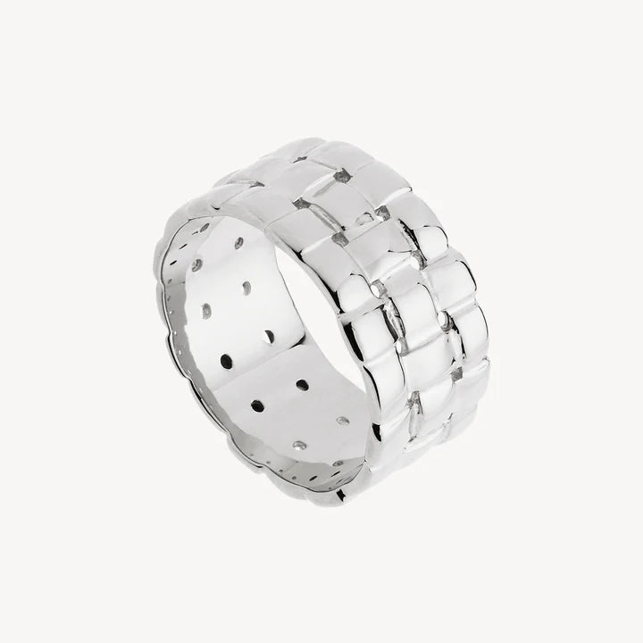 Weave Silver ring