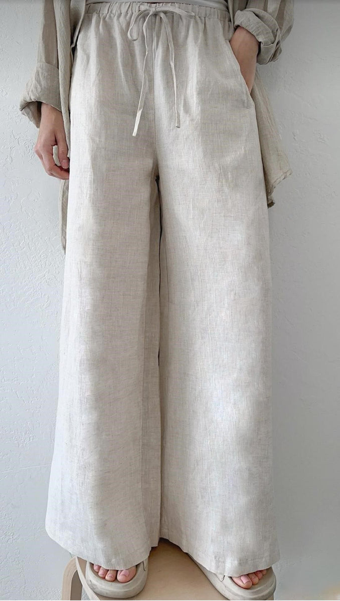 Tara Natural Linen Pant