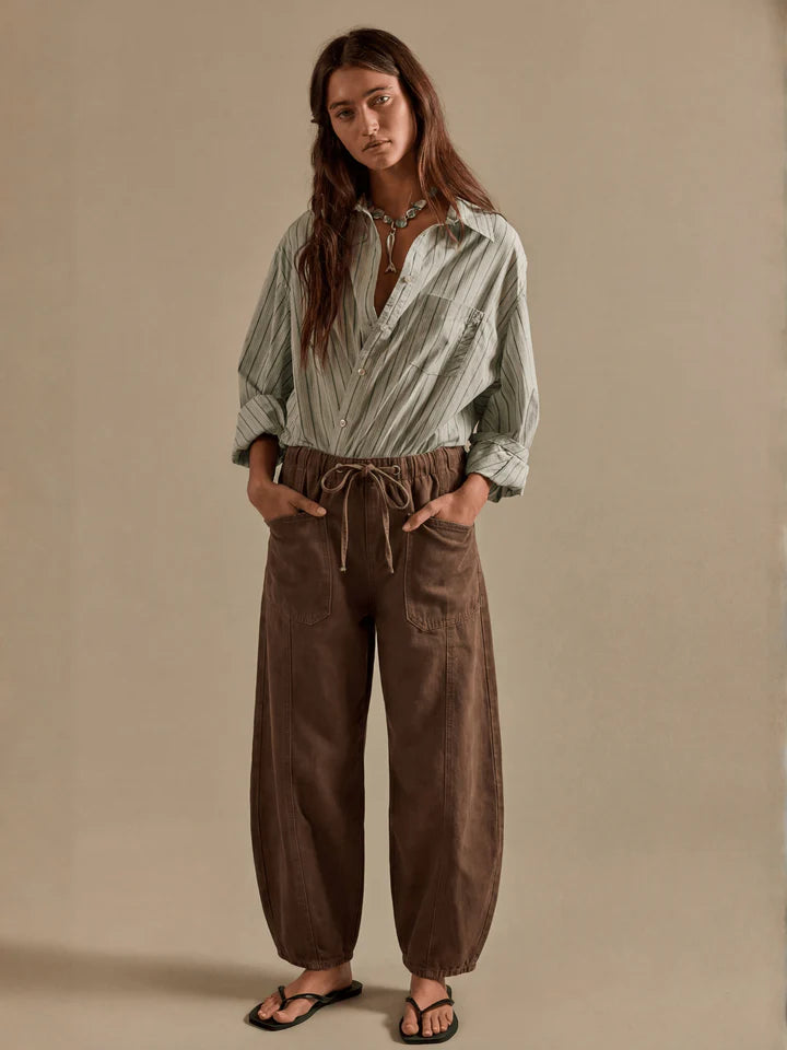 Smaibulun Chocolate Barrel Jean