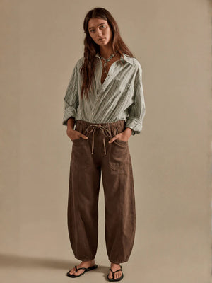 Smaibulun Chocolate Barrel Jean