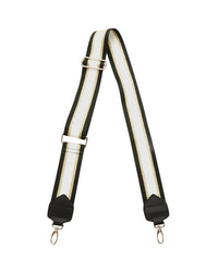 Webbing Gold And White Stripe