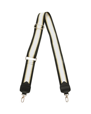 Webbing Gold And White Stripe