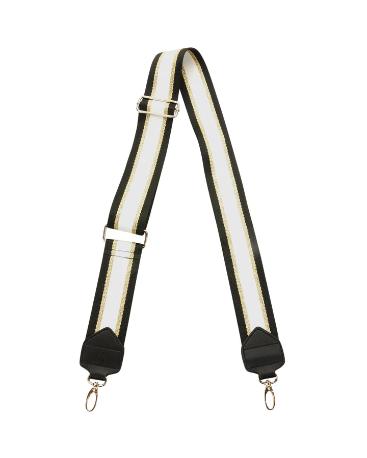 Webbing Gold And White Stripe