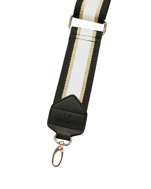 Webbing Gold And White Stripe