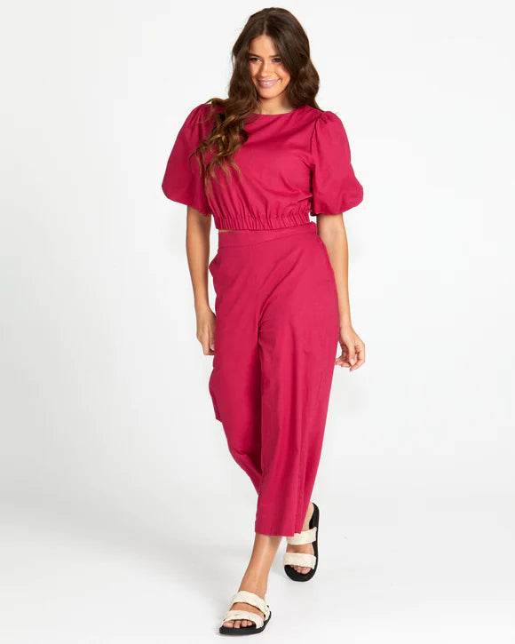 Marnie Relaxed Pant Berry