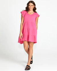 Felix Tiered Pink Mini Dress