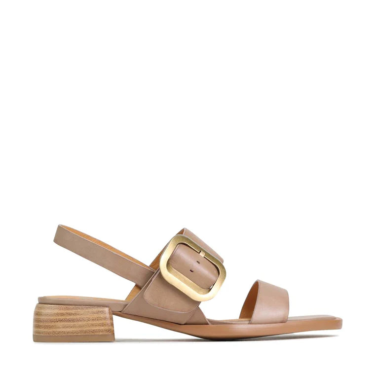 Tegean Taupe Leather Sandal