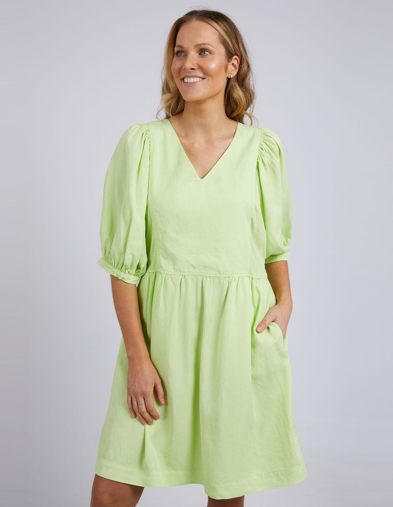 Bliss Key Lime Washed Dress