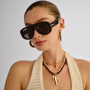 Le Specs Dream Boat Unisex Aviator Black