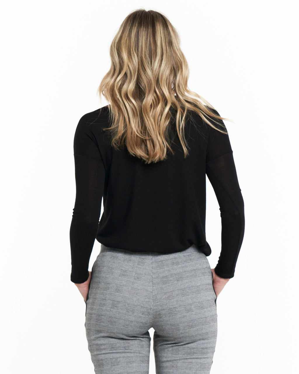Polly Texture Black Top