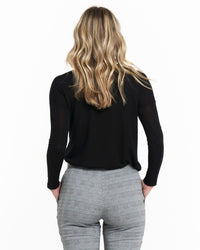 Polly Texture Black Top